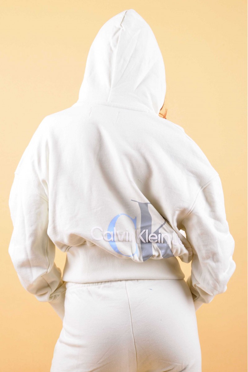 CALVIN KLEIN FELPA GIROCOLLO JEANSERIA