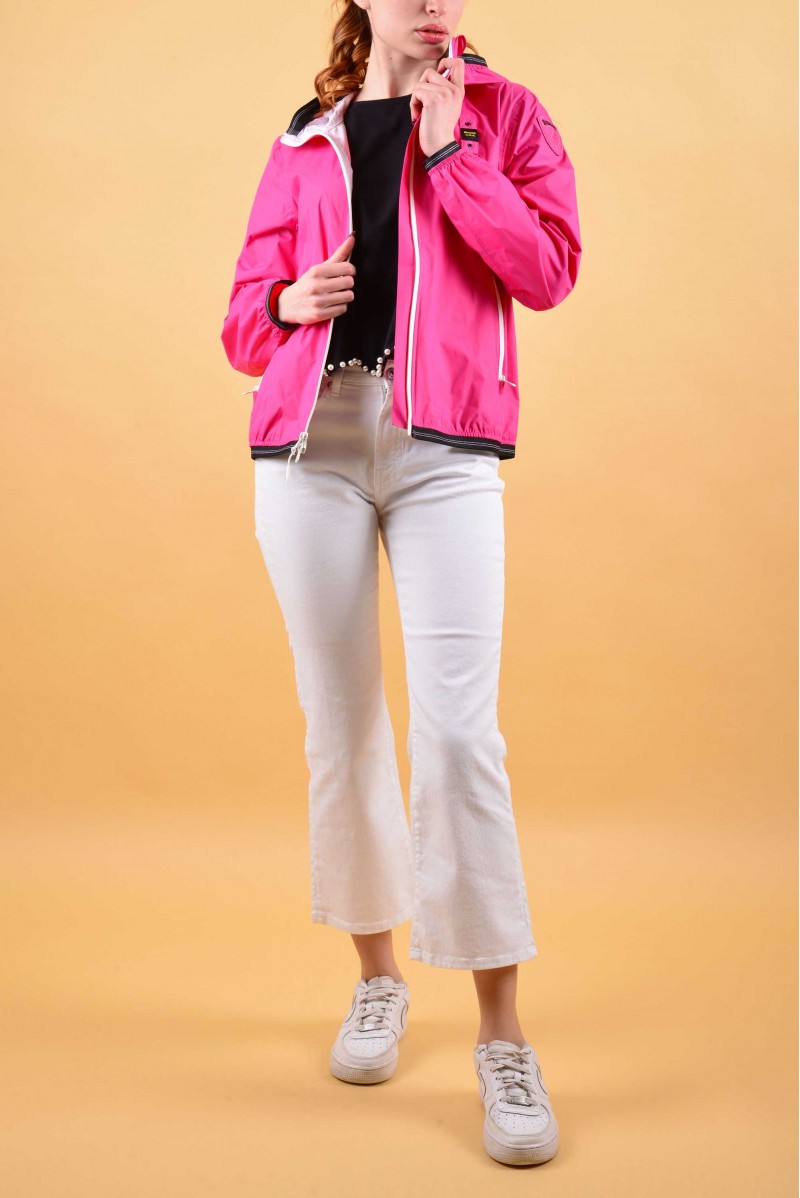 BLAUER GIUBBOTTO CON CAPPUCCIO CASUAL