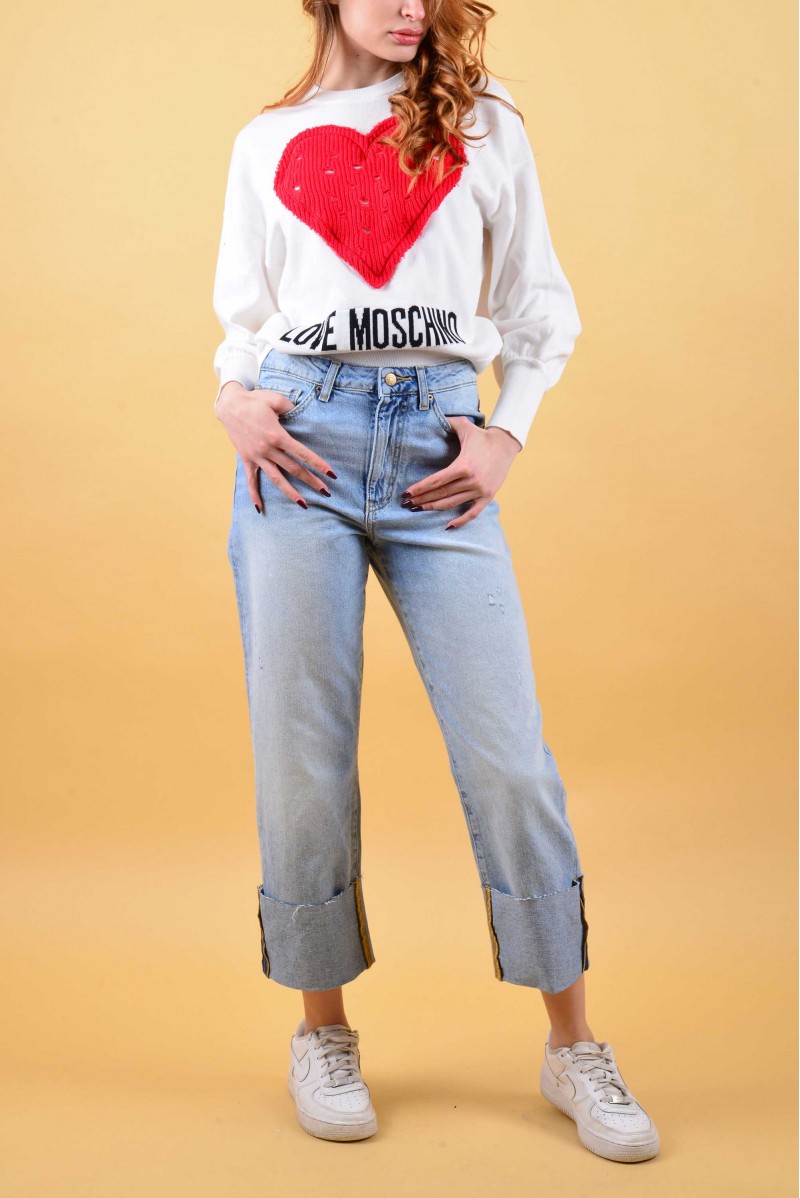 LOVE MOSCHINO MAGLIA GIROCOLLO CASUAL