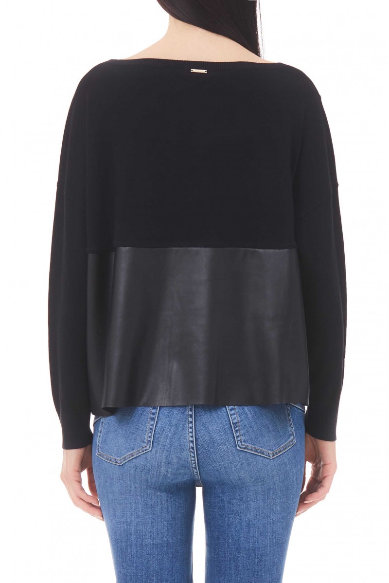 LIU JO MAGLIA GIROCOLLO JEANSERIA