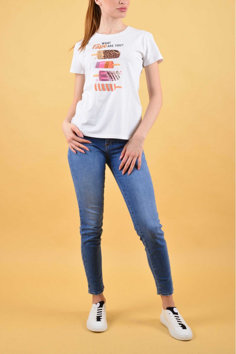 LIU JO T-SHIRT MM JEANSERIA