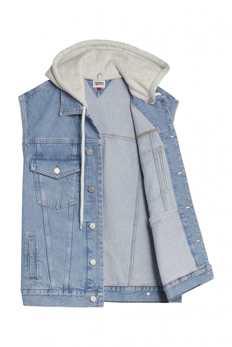 TOMMY HILFIGER GIUBBOTTO SMANICATO JEANSERIA