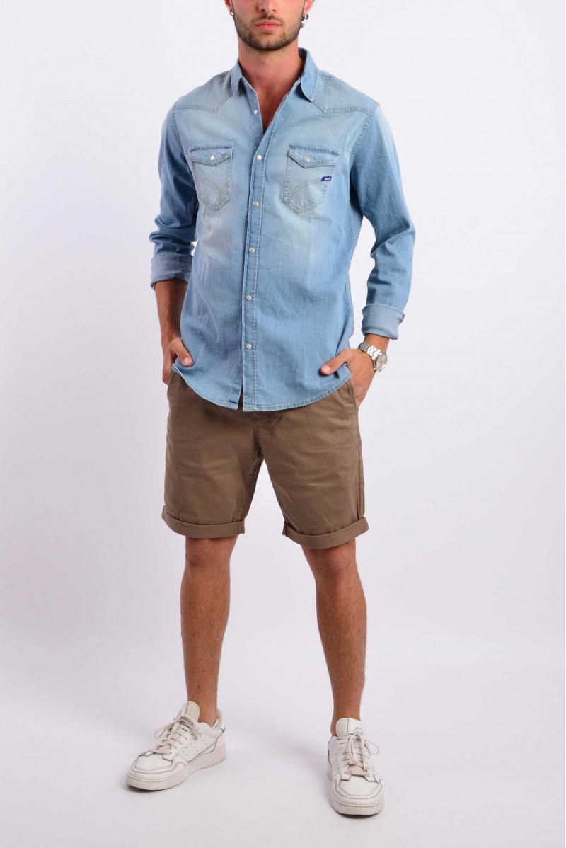 GAS CAMICIA JEANS ML JEANSERIA
