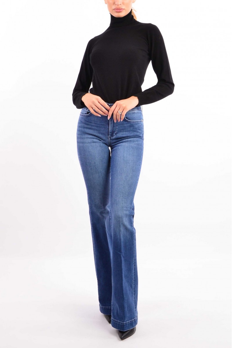 LIU JO MAGLIA COLLO ALTO JEANSERIA