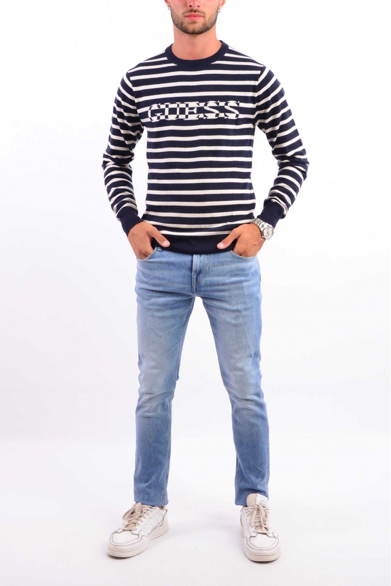 GUESS MAGLIA GIROCOLLO JEANSERIA