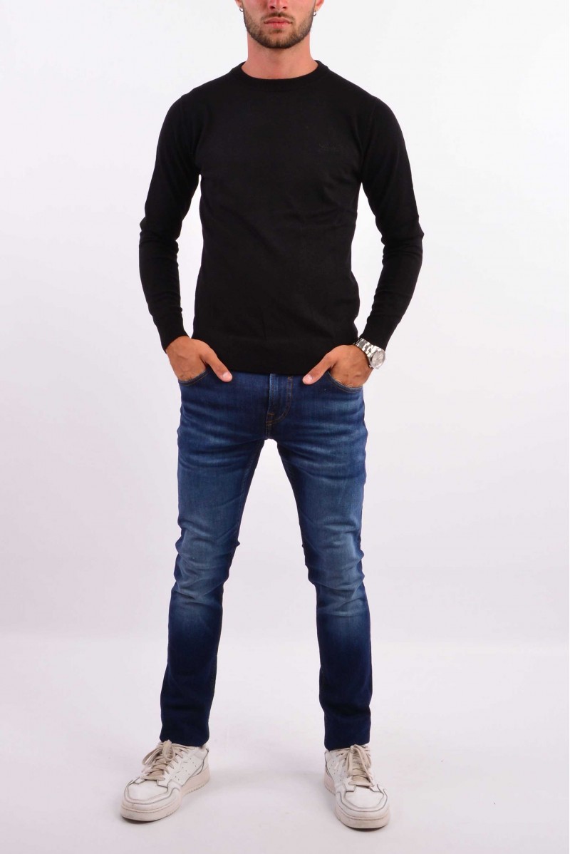 GUESS MAGLIA GIROCOLLO JEANSERIA
