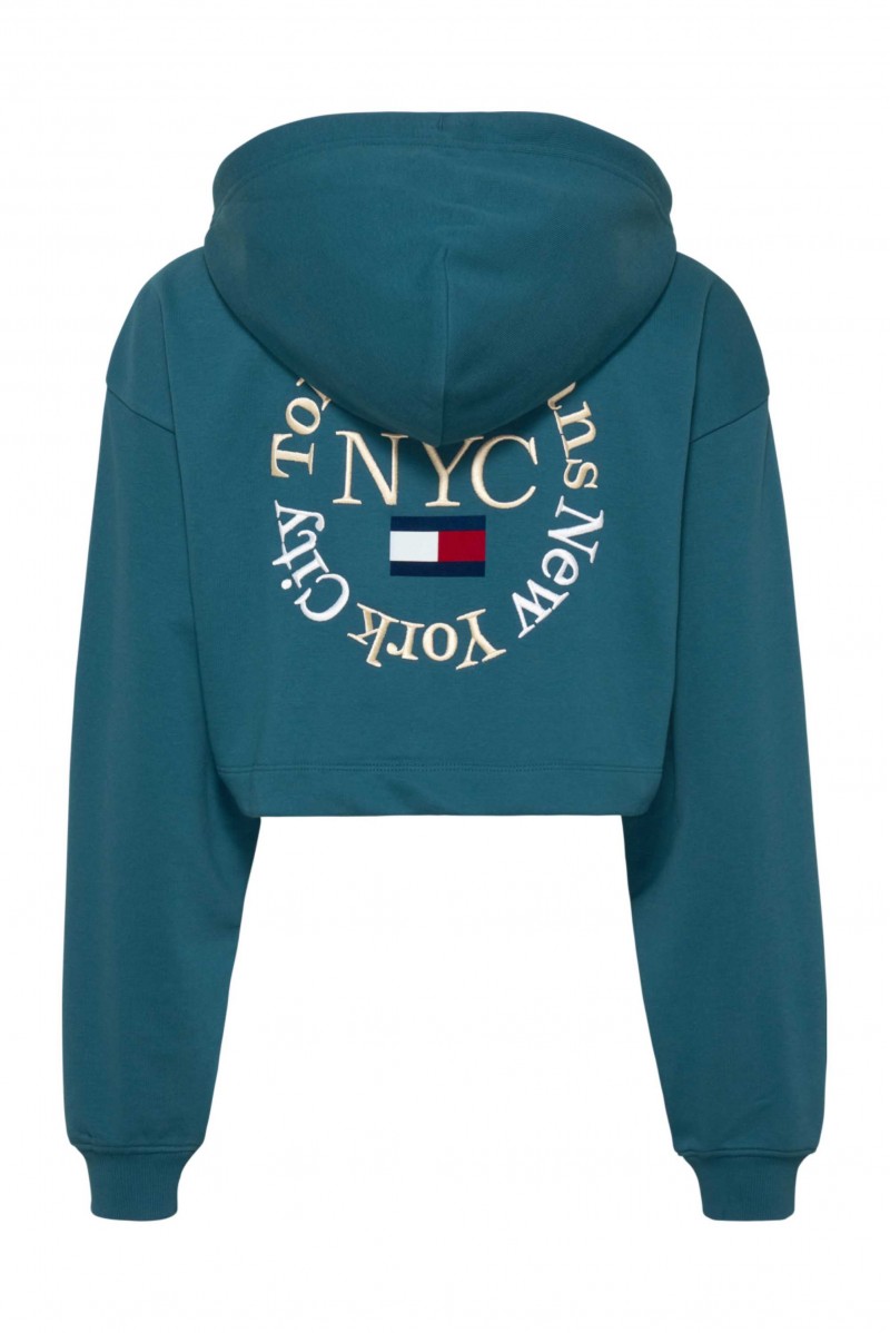 TOMMY HILFIGER FELPA CAPPUCCIO JEANSERIA