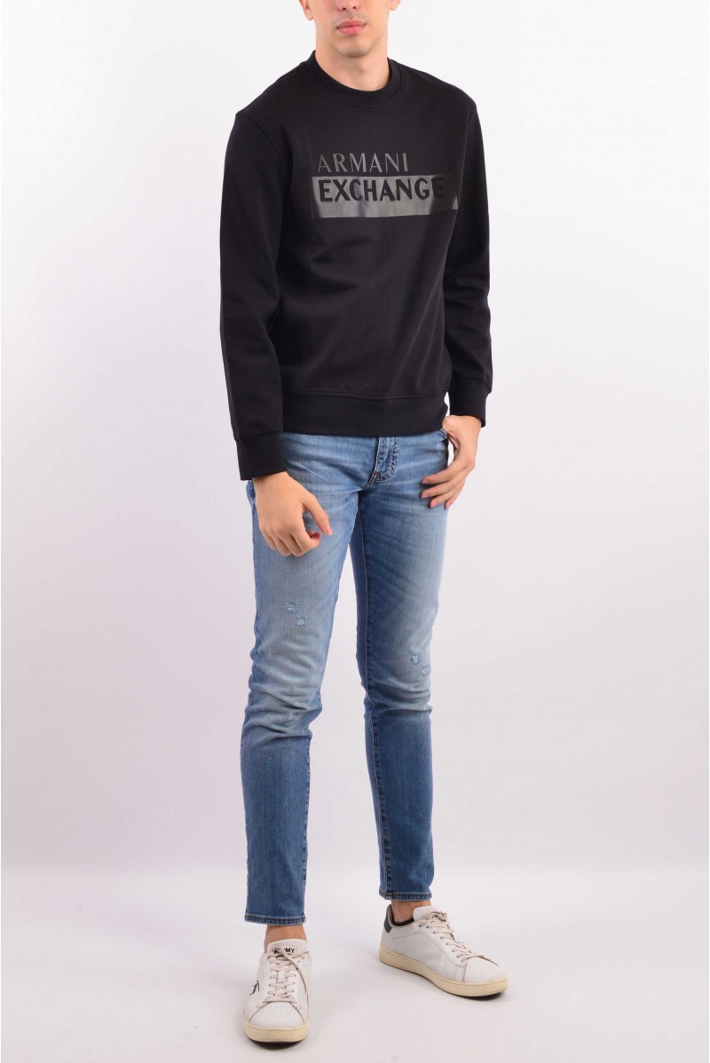 ARMANI EXCHANGE FELPA GIROCOLLO CASUAL