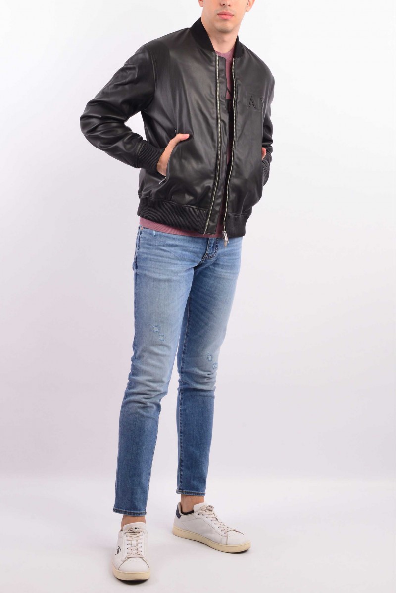 ARMANI EXCHANGE GIUBBOTTO SIMILPELLE CASUAL