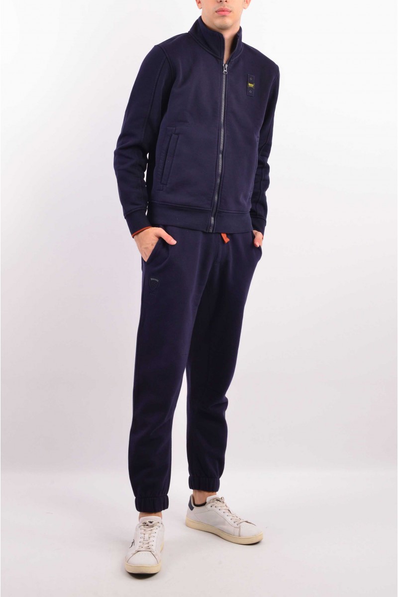 BLAUER FELPA TUTTA ZIP CASUAL