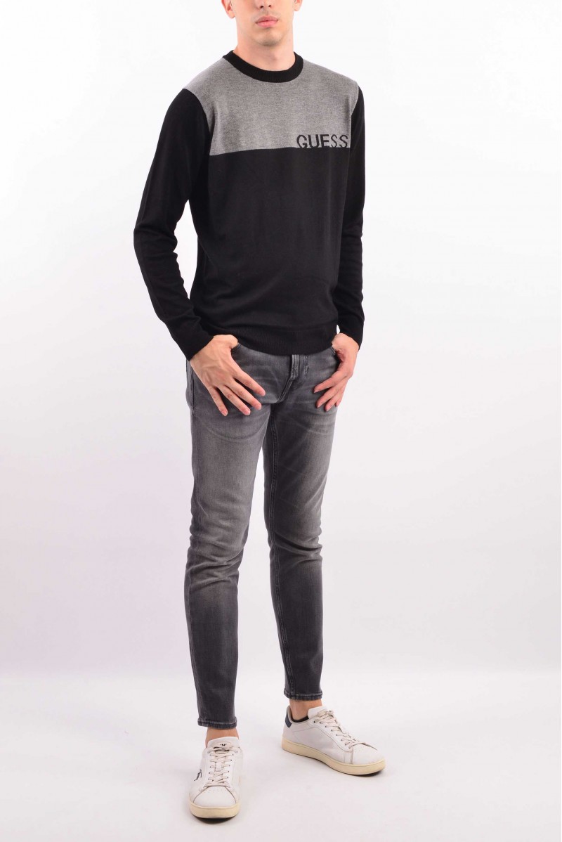 GUESS MAGLIA GIROCOLLO JEANSERIA