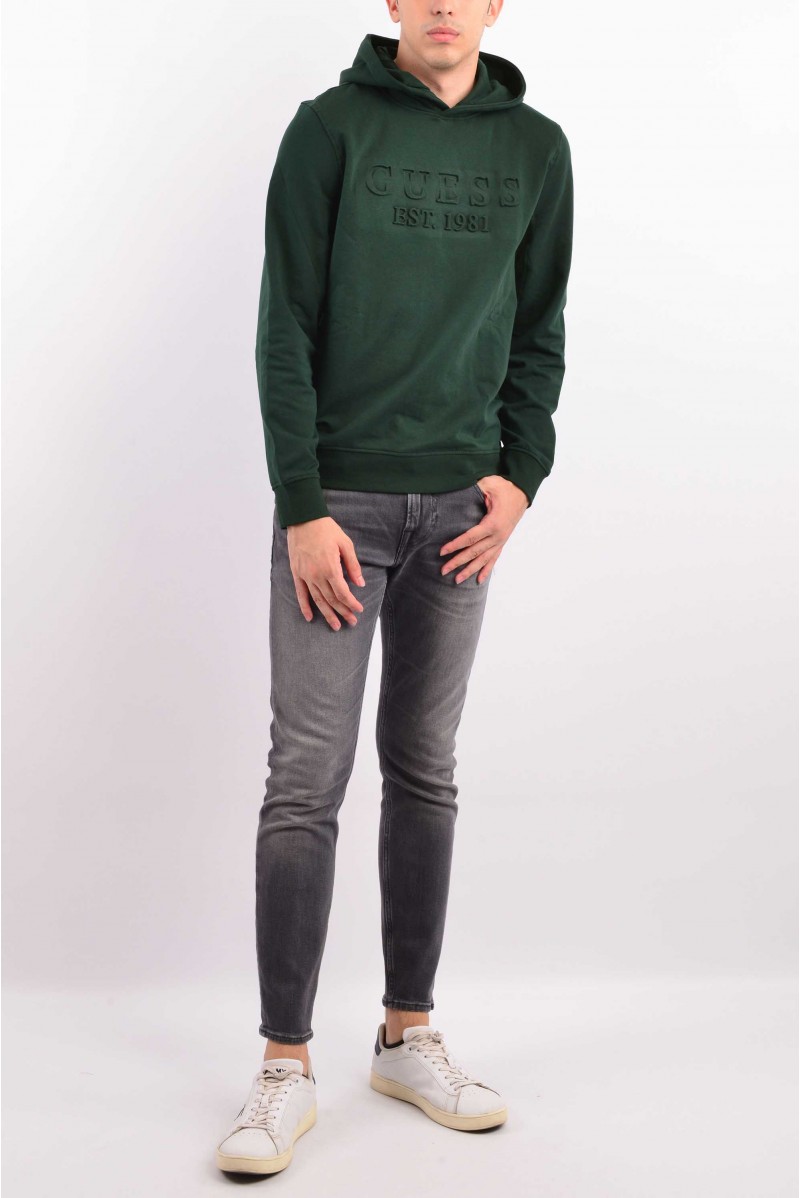 GUESS FELPA CAPPUCCIO JEANSERIA
