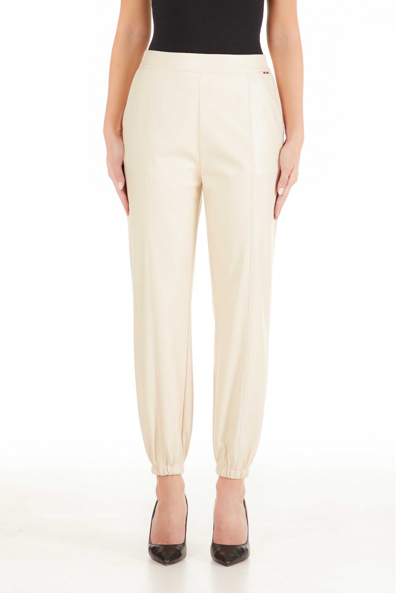 LIU JO PANTALONE ECOPELLE JEANSERIA
