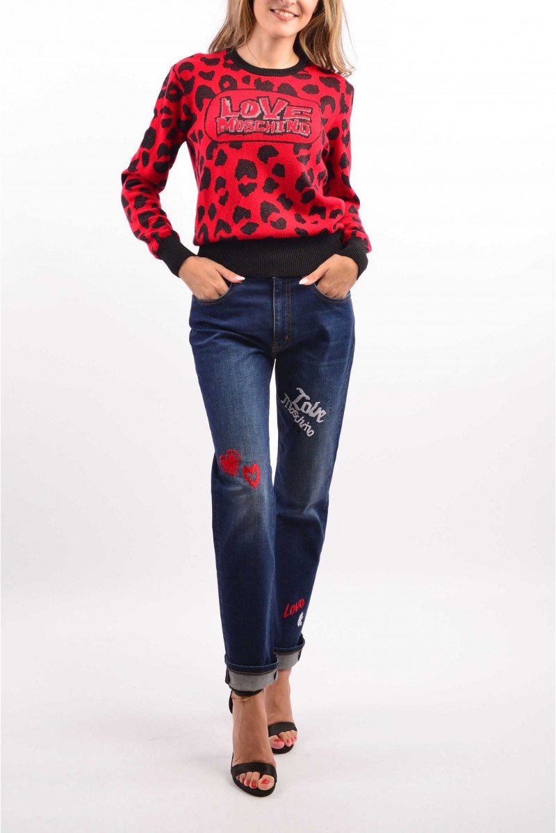 LOVE MOSCHINO MAGLIA GIROCOLLO MAGLIERIA CASUAL
