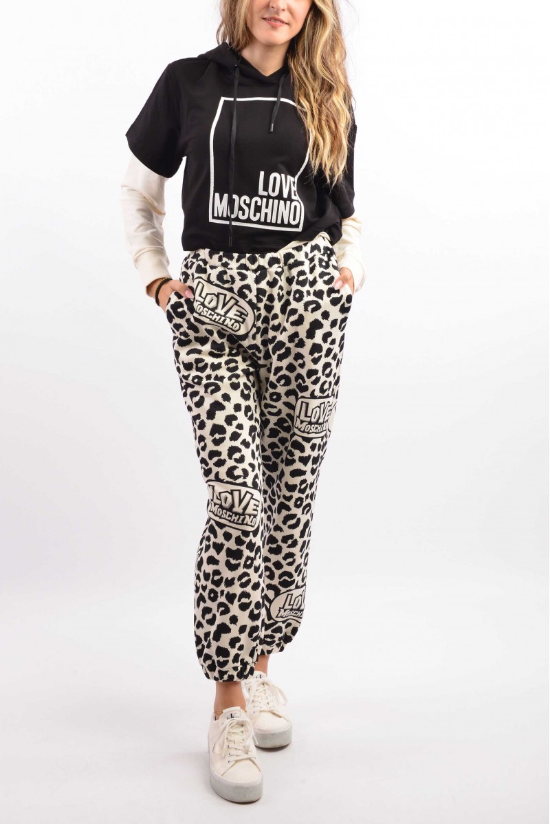 LOVE MOSCHINO FELPA CAPPUCCIO CASUAL