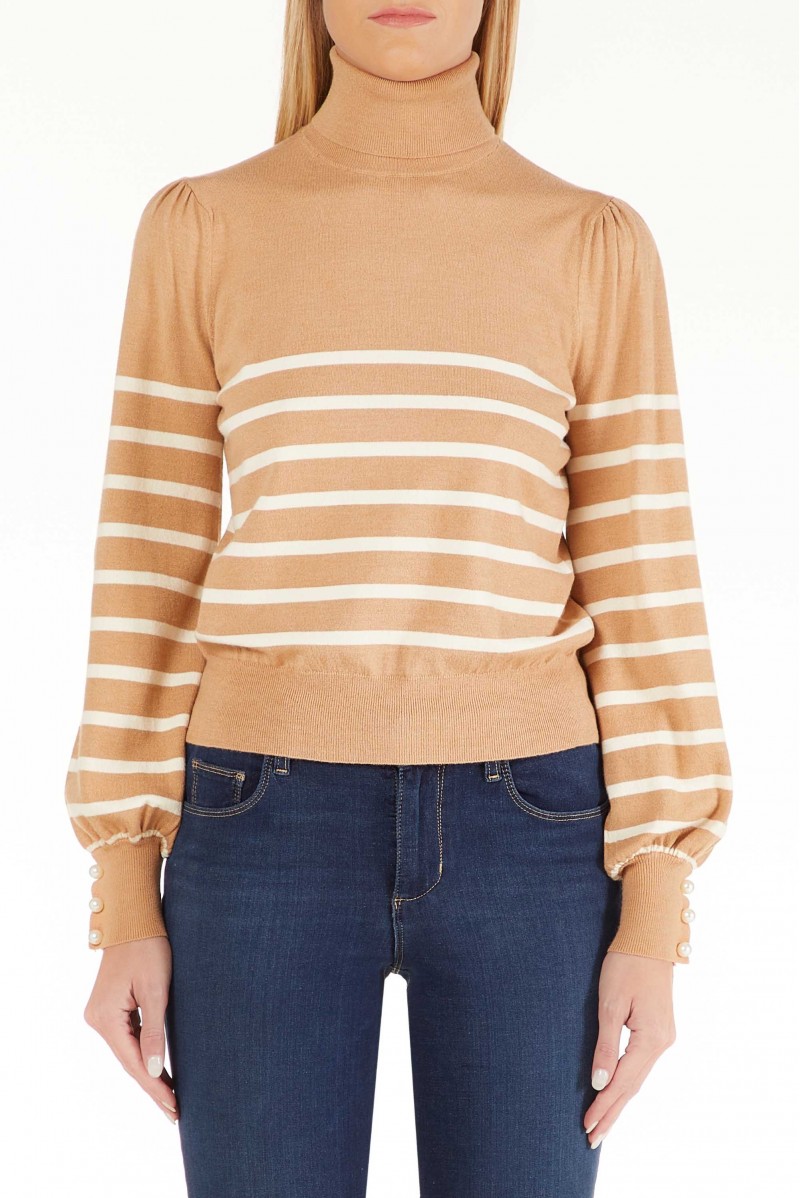 LIU JO MAGLIA COLLO ALTO JEANSERIA