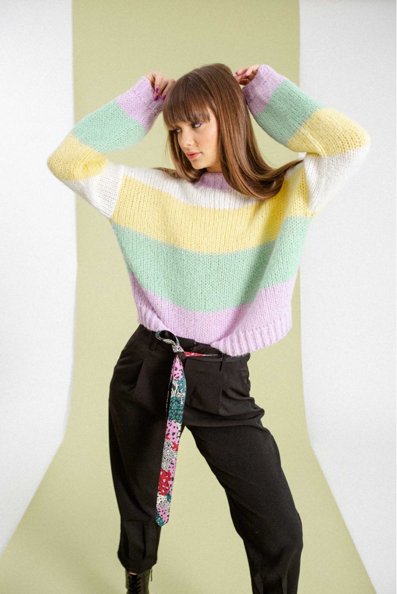 MOLLY BRACKEN MAGLIA GIROCOLLO CASUAL