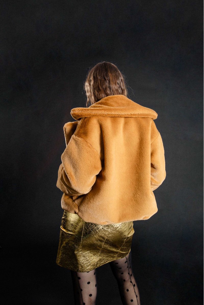 MOLLY BRACKEN GIACCA PELLICCIA ECO CASUAL