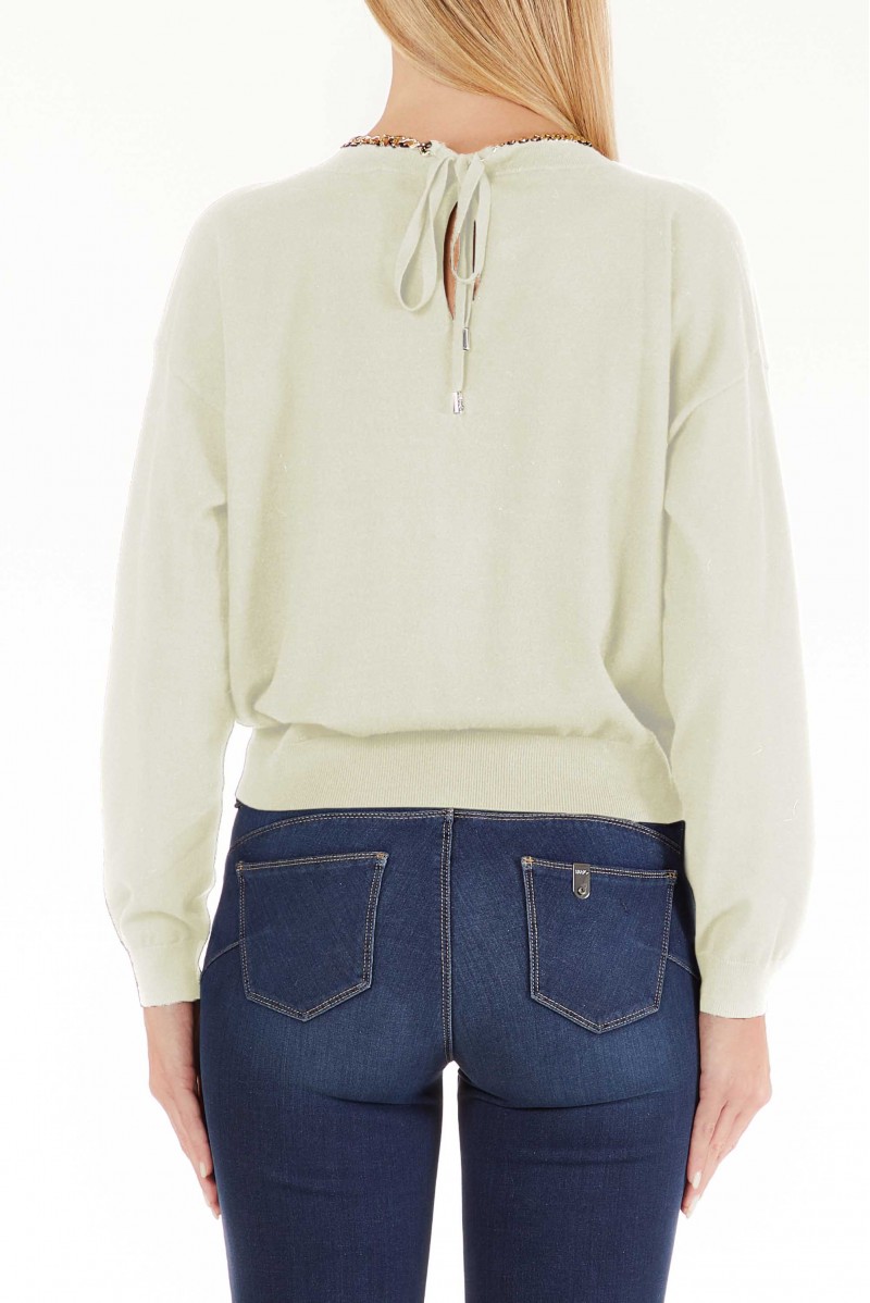 LIU JO MAGLIA GIROCOLLO JEANSERIA
