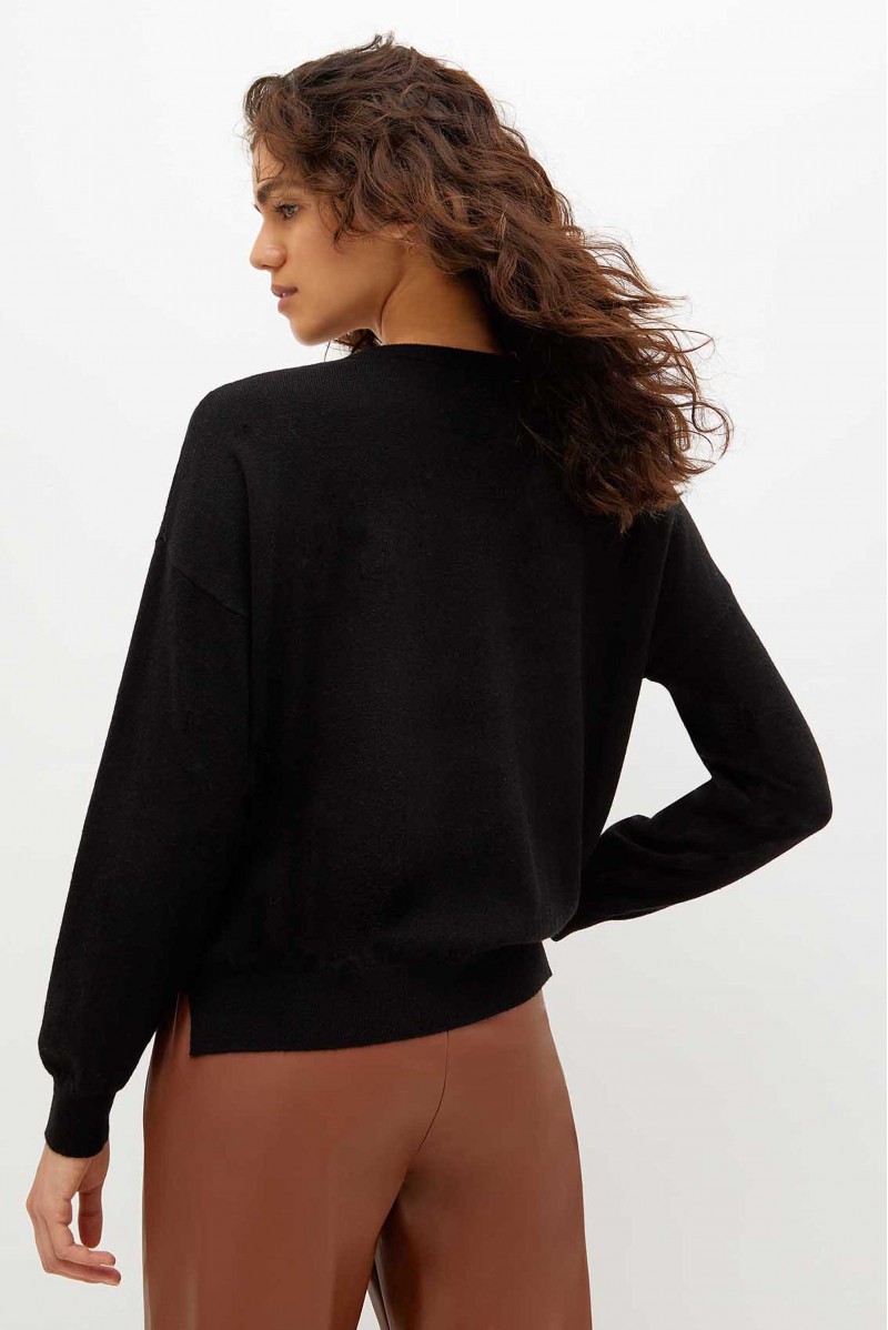 LIU JO MAGLIA GIROCOLLO JEANSERIA