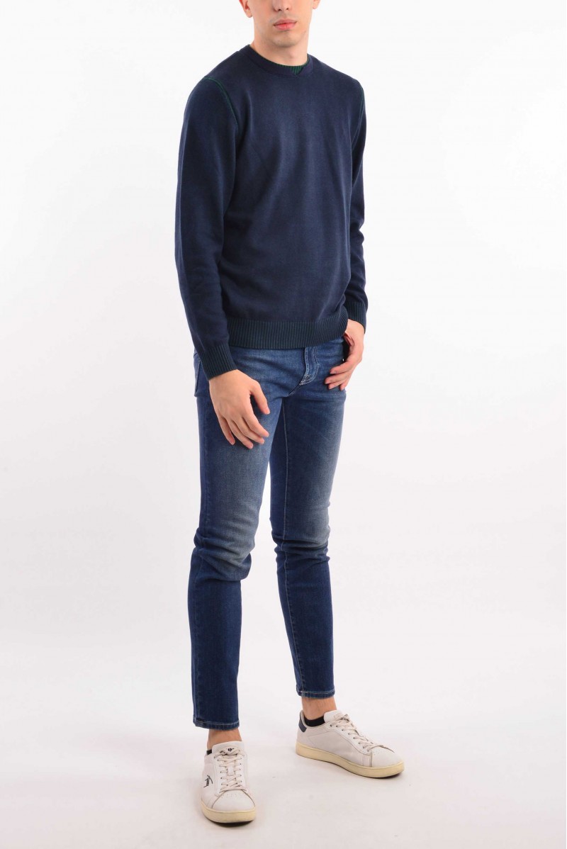 GAS MAGLIA GIROCOLLO JEANSERIA
