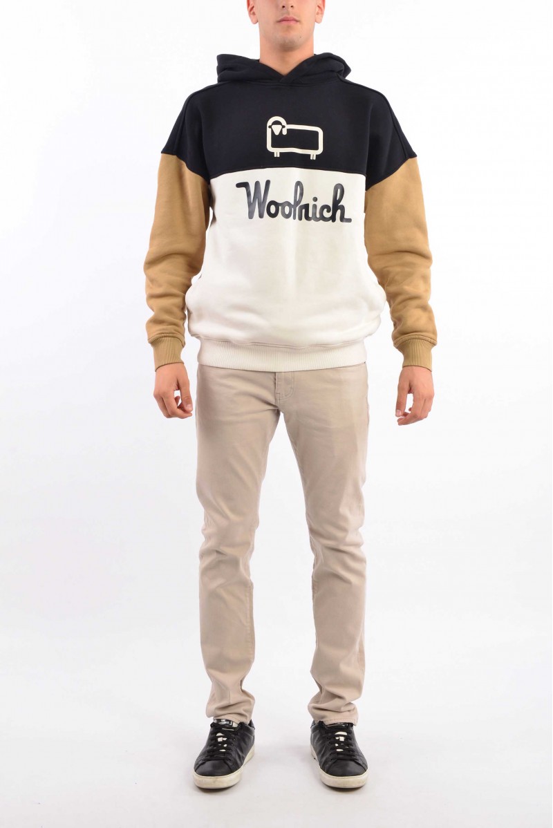 WOOLRICH FELPA CAPPUCCIO CASUAL