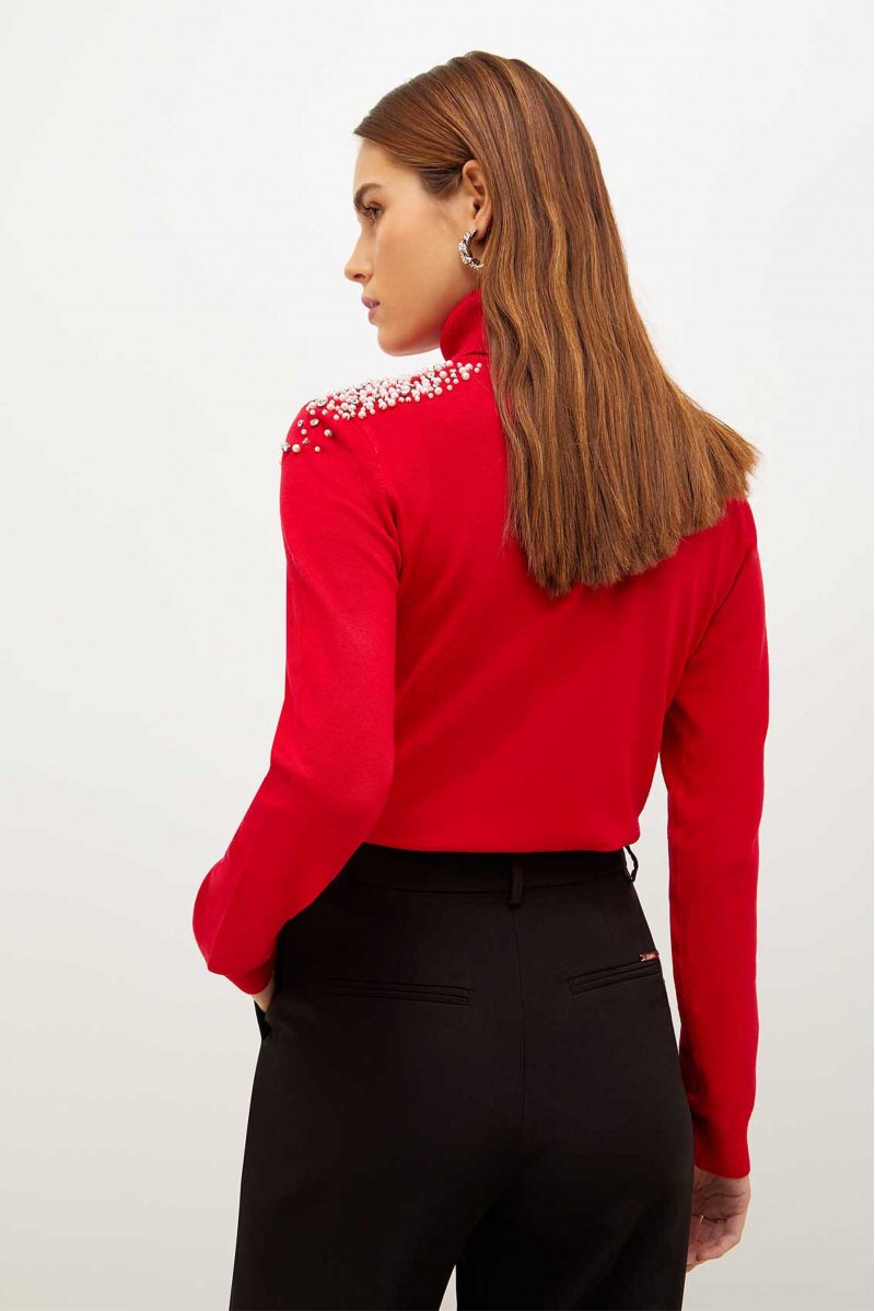 LIU JO MAGLIA COLLO ALTO CASUAL