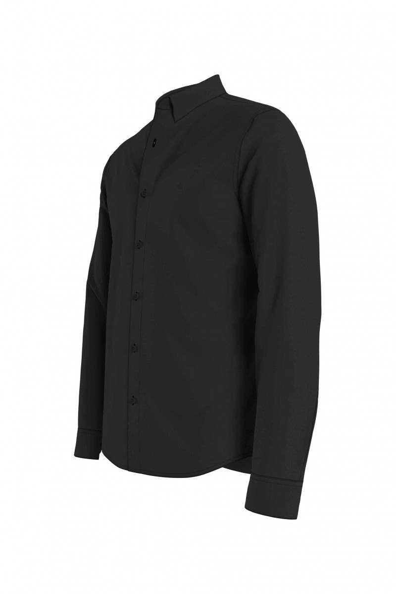 CALVIN KLEIN CAMICIA ML JEANSERIA