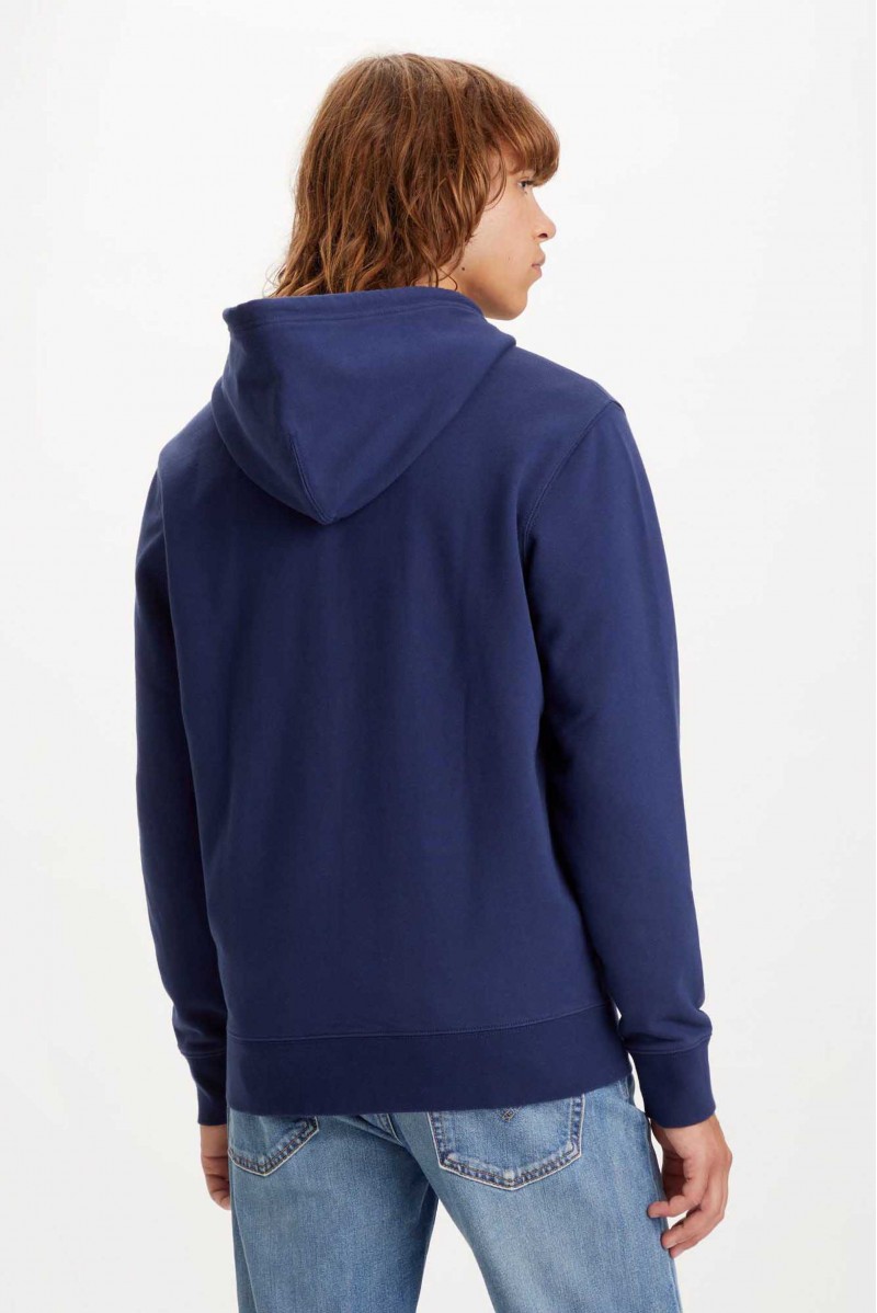 LEVIS FELPA ZIP CAPPUCCIO JEANSERIA