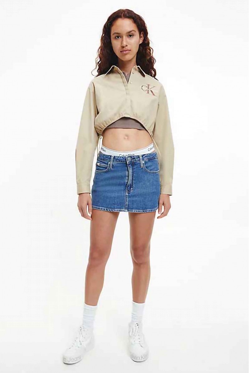 CALVIN KLEIN JEANS CAMICIA ML JEANSERIA