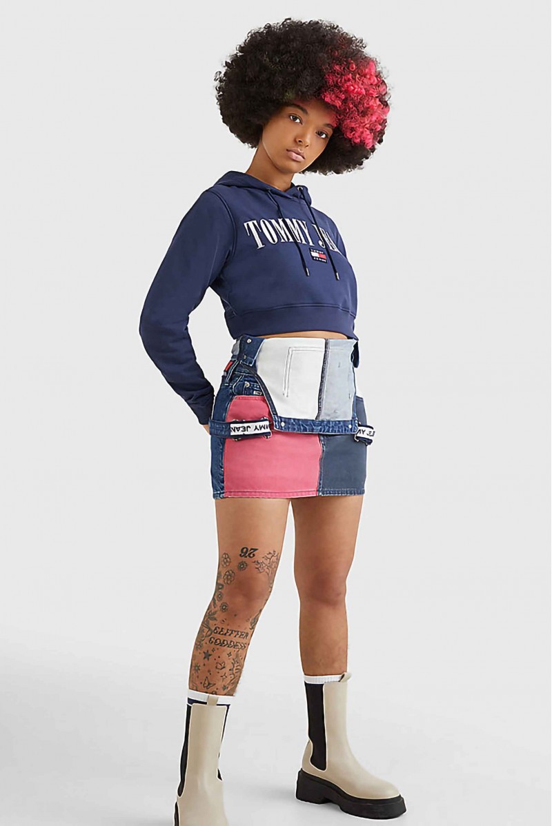 TOMMY HILFIGER FELPA CAPPUCCIO JEANSERIA