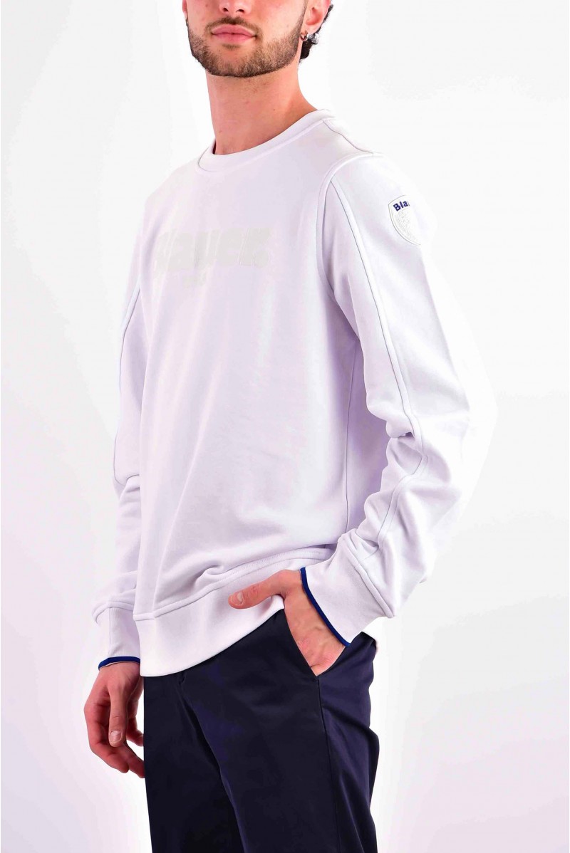 BLAUER FELPA GIROCOLLO CASUAL