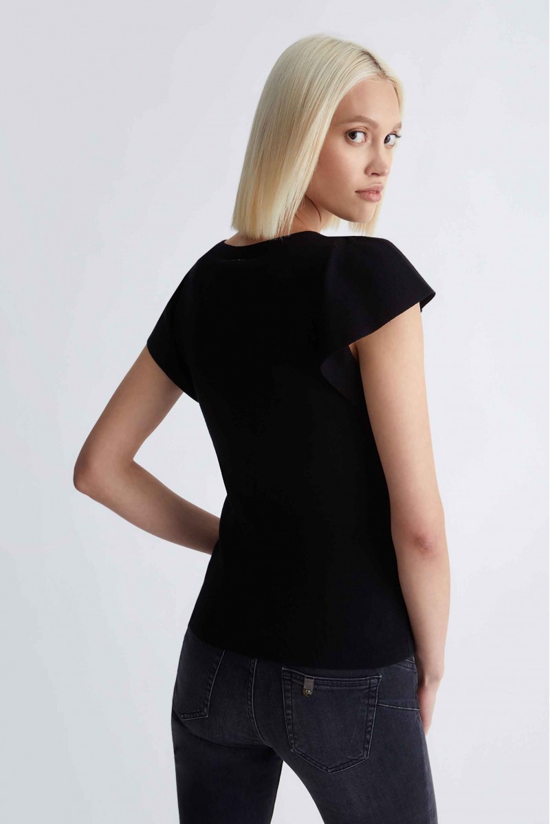 LIU JO MAGLIA GIROCOLLO JEANSERIA