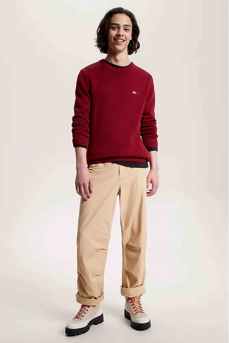 TOMMY HILFIGER MAGLIA GIROCOLLO JEANSERIA