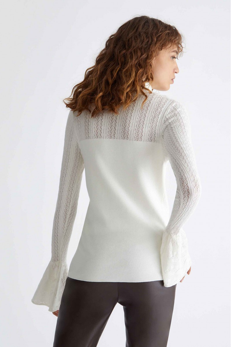 LIU JO MAGLIA COLLO ALTO JEANSERIA