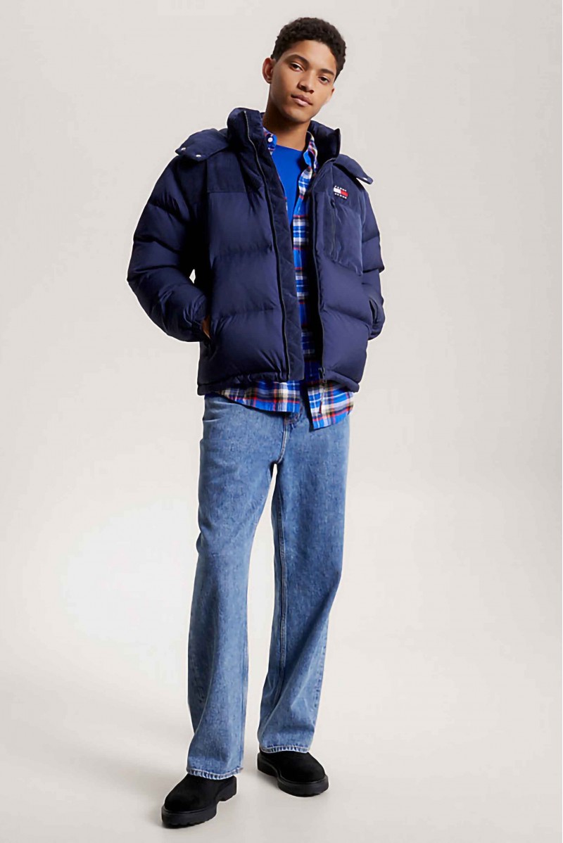 TOMMY HILFIGER GIUBBOTTO CON CAPPUCCIO JEANSERIA
