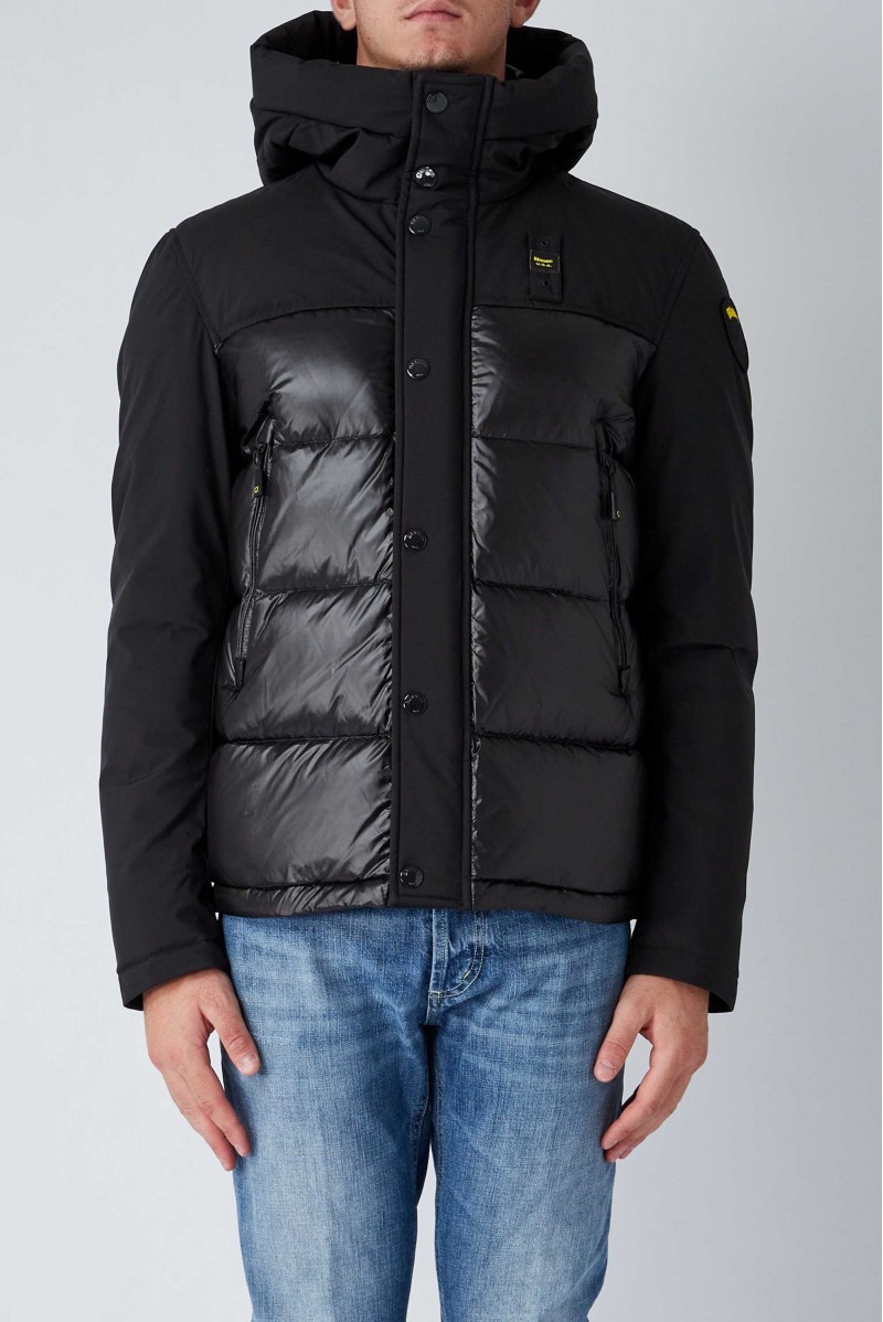 BLAUER GIUBBOTTO CON CAPPUCCIO CASUAL