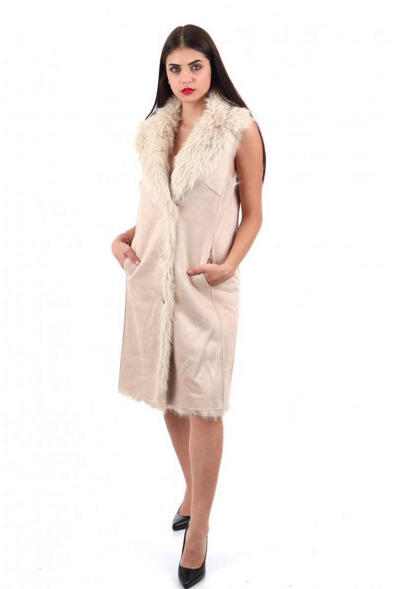 TAVUS CAPPOTTO PELLICCIA ECO CASUAL