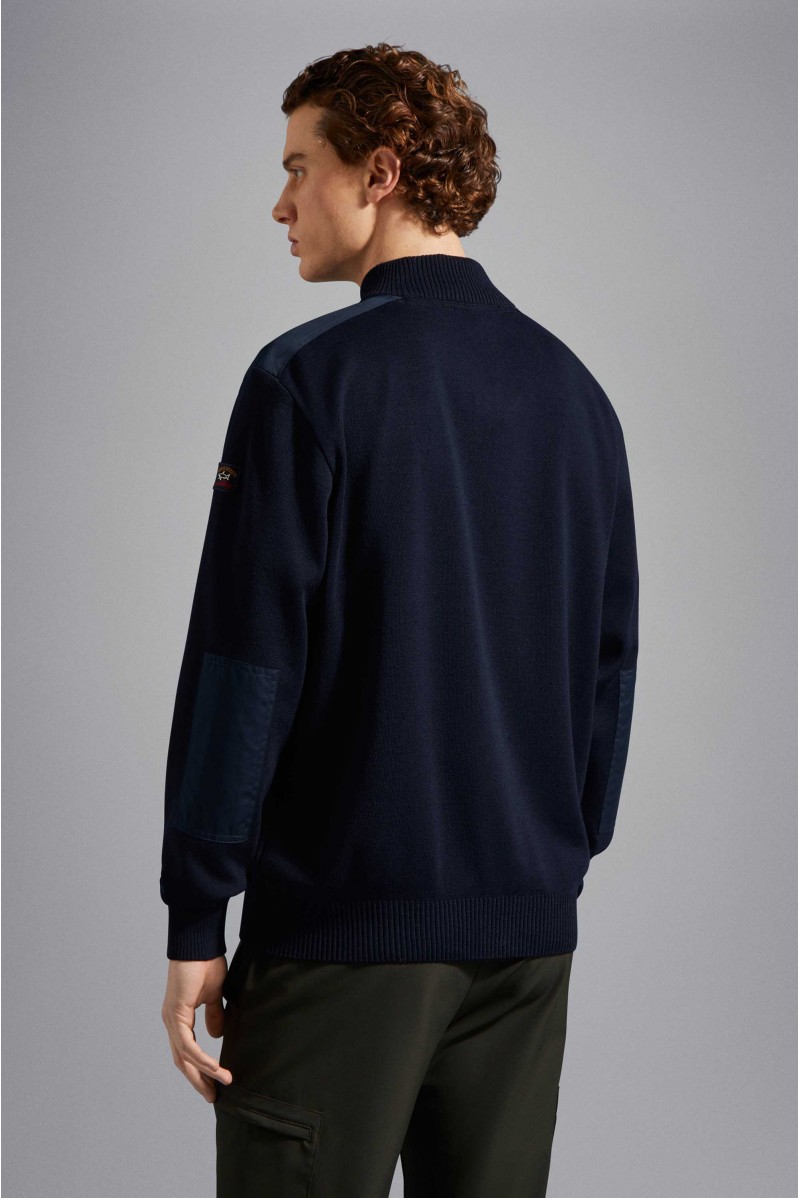 PAUL & SHARK MAGLIA MEZZA ZIP CONFORMATO