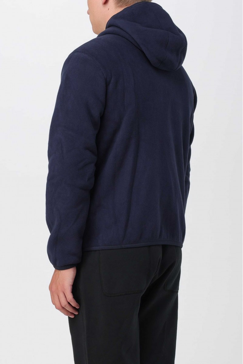 K.WAY FELPA ZIP CAPPUCCIO CASUAL