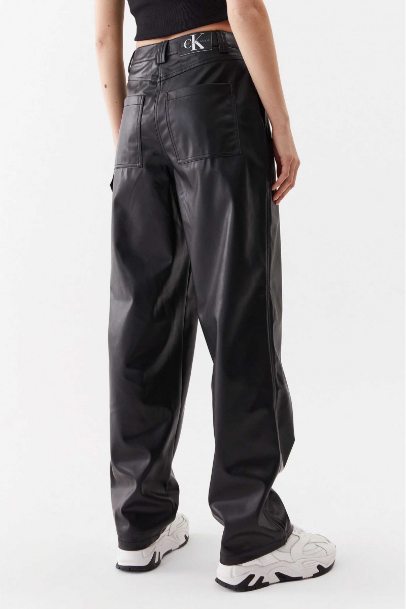 CALVIN KLEIN JEANS PANTALONE ECOPELLE PANT E GONNE JEANSERIA