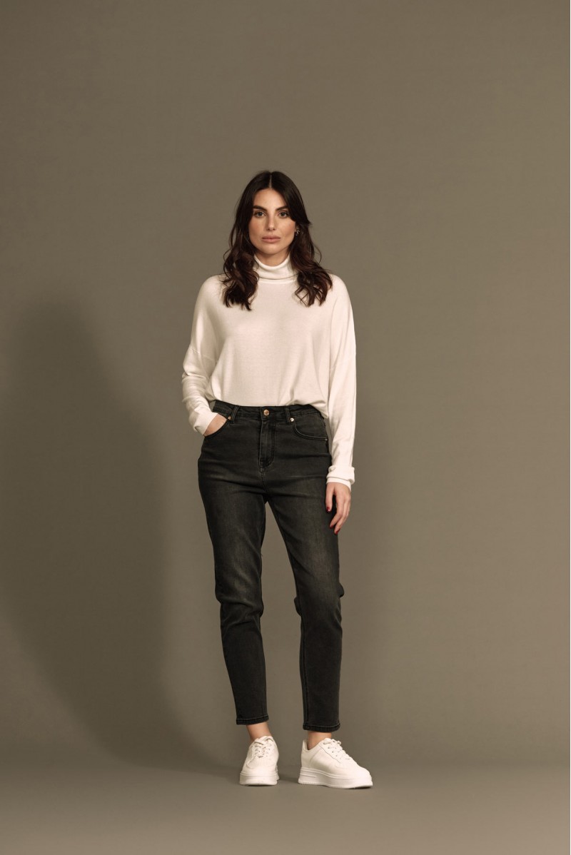 ZOE MOM FIT LOW CROTCH LAV.NERO - WW18303