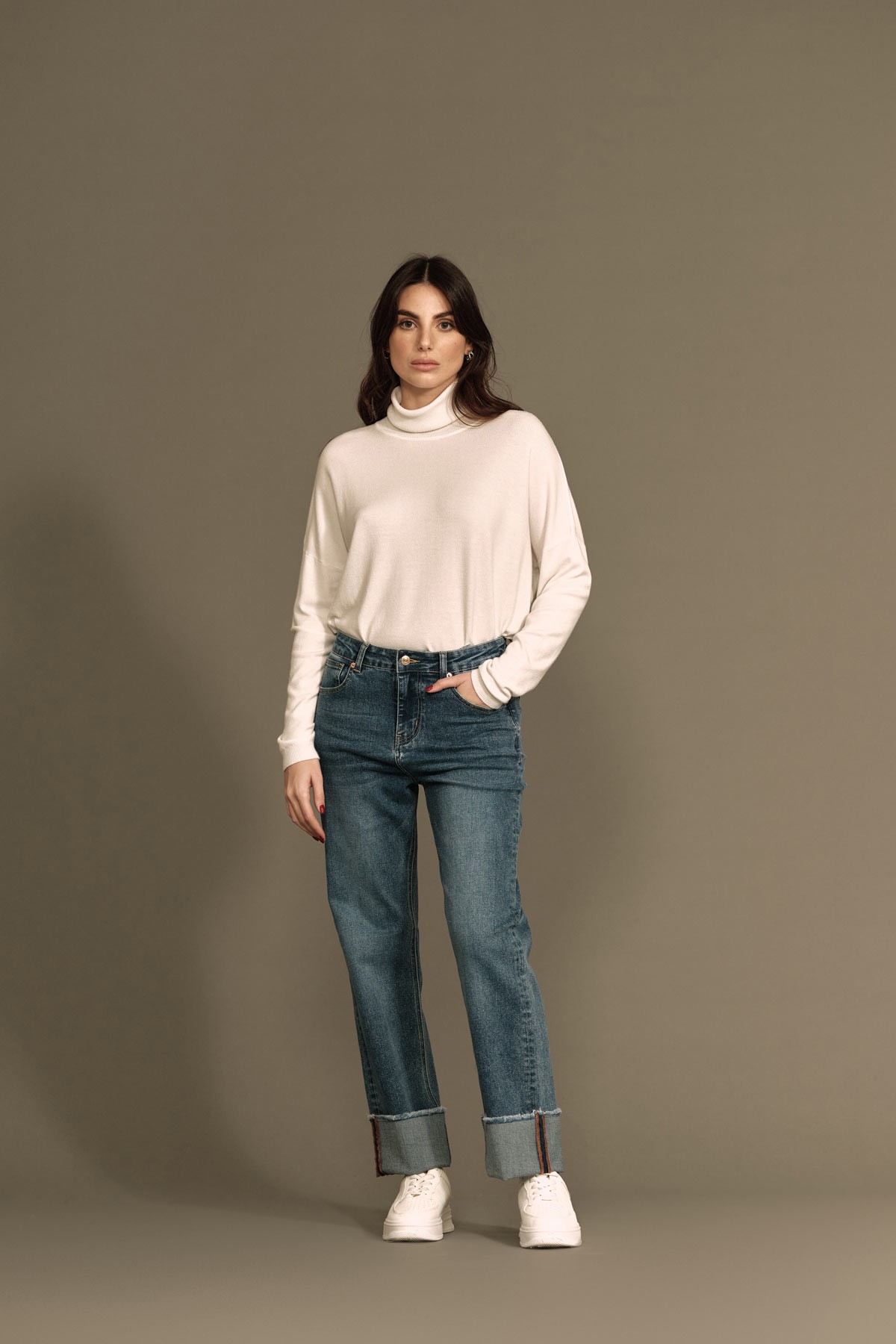 ELLA RELAXED FIT CON RISVOLTO - WW18311