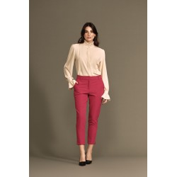 BLUSA MANICA LUNGA CON RUCHES - WW18518