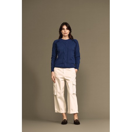 PANTALONE CARGO IN GABARDINA - WW18404
