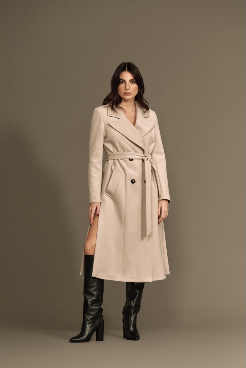 CAPPOTTO DOPPIOPETTO CON CINTURA - WW18462