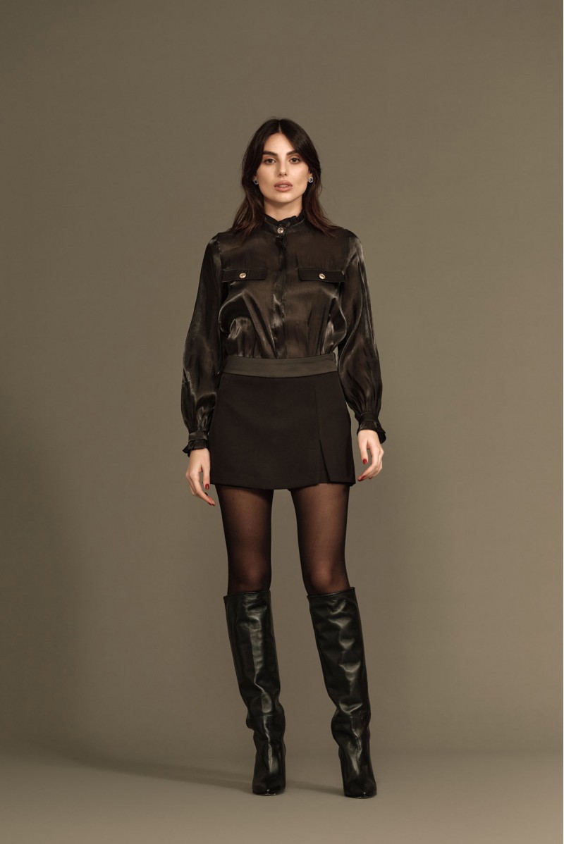 BLUSA CON PATTINE - WW18600