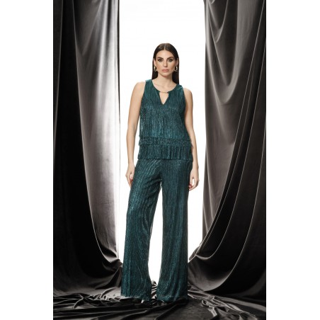 TOP IN PLISSÉ LUREX - WW18607