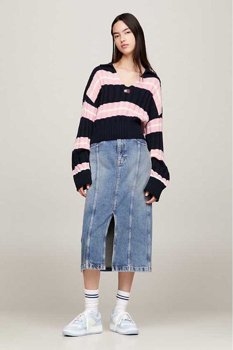 TOMMY HILFIGER SCARPE ALLACCIATA JEANSERIA