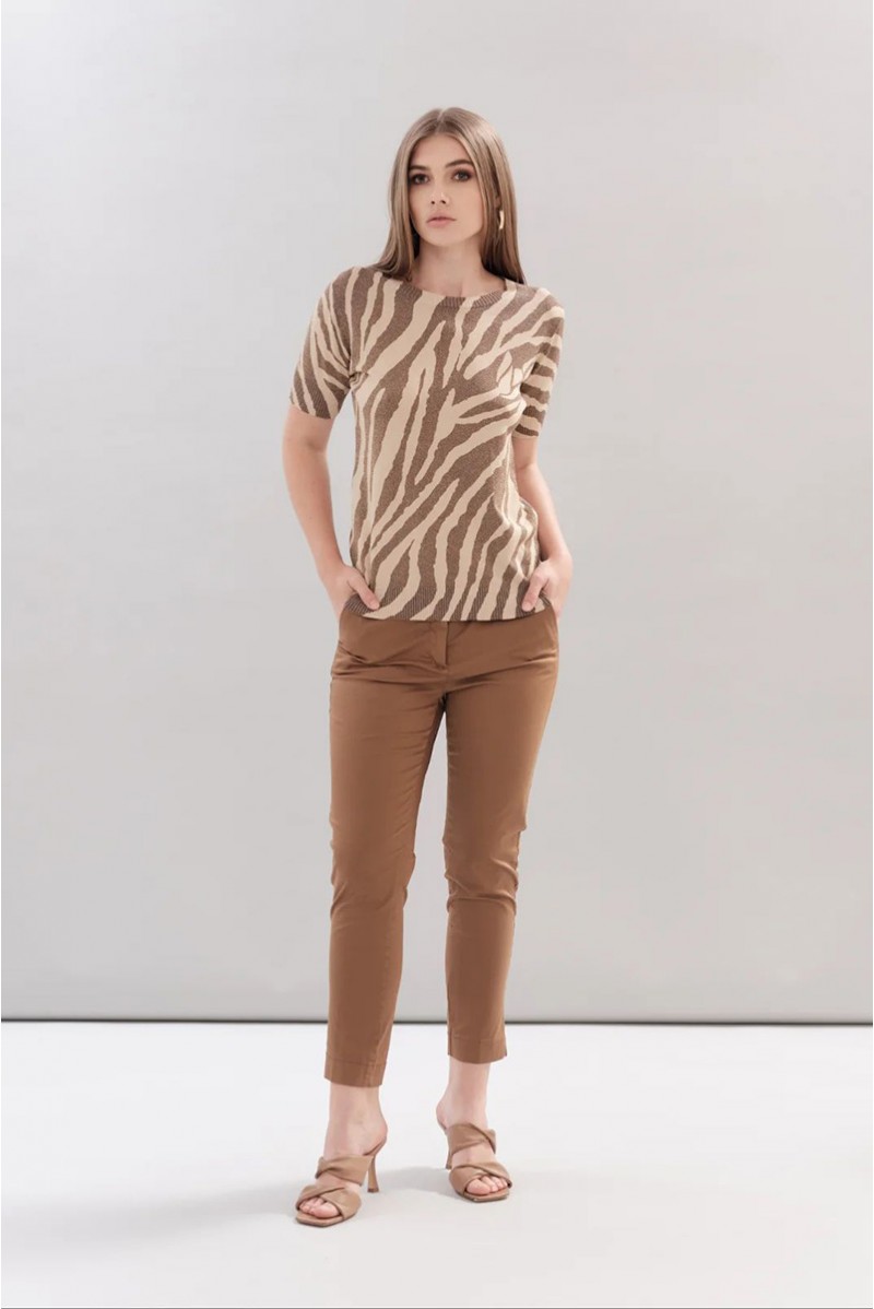WHITE WISE MAGLIA GIROCOLLO CASUAL